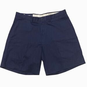 Vtg Polo Golf Ralph Lauren Shorts Men 36 Blue Chino Flat Front Pima Cotton Blend